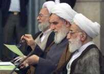 Jannati (right) and members of the Council of Experts (AFP)