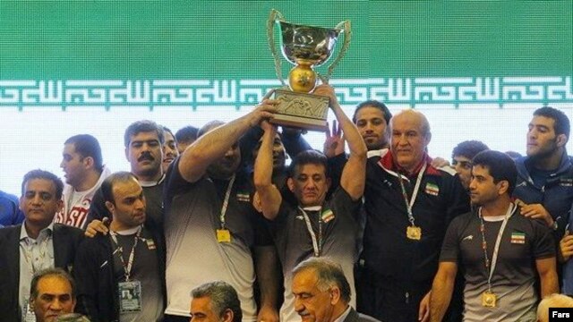 Iranian wrestlers won the World Cup, which Iran hosted just a week ago.