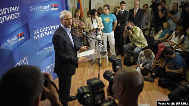 Boris Tadić na konferenciji za novinare, 6. maj 2012.
