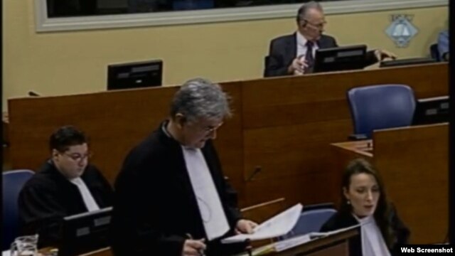 Branitelj Ratka Mladića Branko Lukić na suđenju u Hagu, 30. siječanj 2013. 