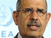 Muhammad el-Baradei at a meeting of the IAEA's board of governors (AFP)