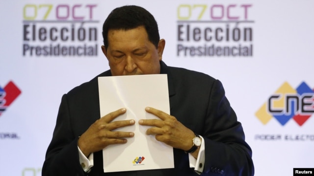 Hugo Chavez was reelected Venezuelan president in October.