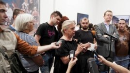 Borka Pavićević na otvaranju izložbe