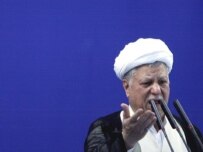 Hashemi-Rafsanjani speaking at Friday Prayers on September 7 (epa)