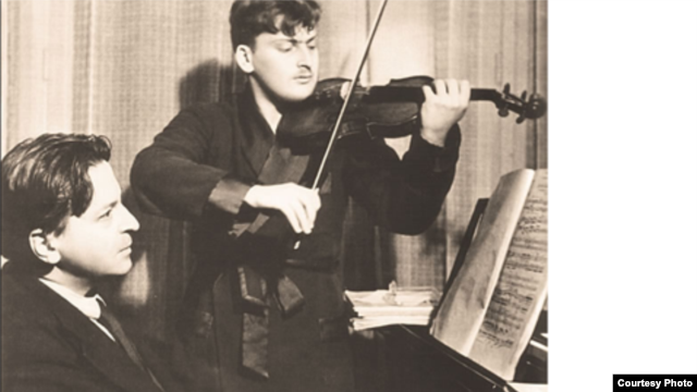 George Enescu și Yehudi Menuhin