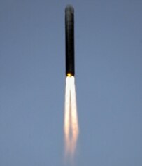 A Russian ICBM being tested in November 2006 (TASS)