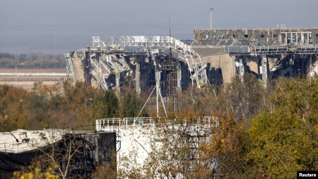 Донецк әуежайының қазіргі қалпы. Украина, 4 қазан 2014 жыл. 