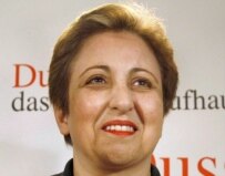 Shirin Ebadi at a presentation of her recent book \