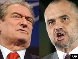 Kryeminstri Sali Berisha dhe kryetari i Partisë Socialiste, Edi Rama
