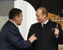 Niyazov and Putin meeting in Moscow in 2005 (Bymedia.net)