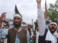 The clashes prompted angry protests at the Pakistani Embassy (AFP)