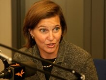 U.S./NATO - Victoria Nuland, U.S. ambassador to NATO during an interview at RFE/RL’s headquarters, Prague, 31May2007