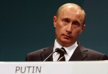 Russia/EU -- Russian President Vladimir Putin after a meeting with EU leaders, Lahti, Finland, 20Oct2006