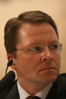 U.S. -- Matthew Boland, spokesman, U.S. Mission to International Organizations in Vienna, speaking at RFE/RL Prague on  23Oct2006