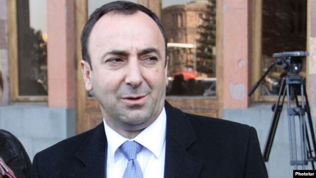 Արդարադատության նախարար Հրայր Թովմասյանը: