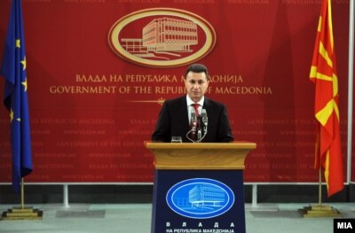 Премиерот Никола Груевски на денешната прес конференција