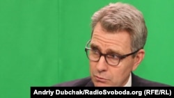 The U.S. ambassador to Ukraine, Geoffrey Pyatt, speaking to RFE/RL in Kyiv