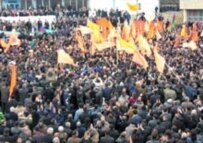 An opposition demonstration on 26 November drew thousands (RFE/RL)