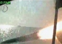 Shot from Iranian state television of April 2 missile test (AFP)