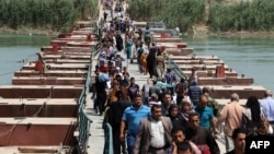 نازحون من الأنبار بإتجاه بغداد