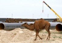 Could oil eventually pass through this Kazakh pipeline to Europe? (file photo) (ITAR-TASS)