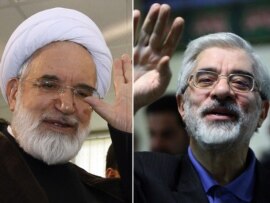 Mehdi Karrubi (left), Mir Hossein Musavi (right)