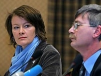 Gunnarsdottir (left) says that her organization is not the 'election police' (file photo)