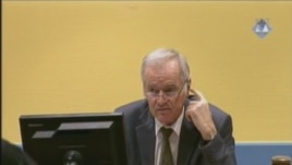 Ratko Mladić u sudnici 15. veljače 2013.