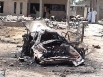 Charred wreckage in the aftermath of the suicide bombing (AFP)