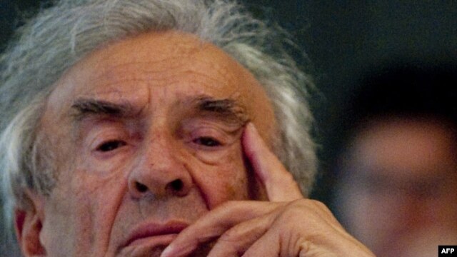 Nobel Peace laureate Elie Wiesel