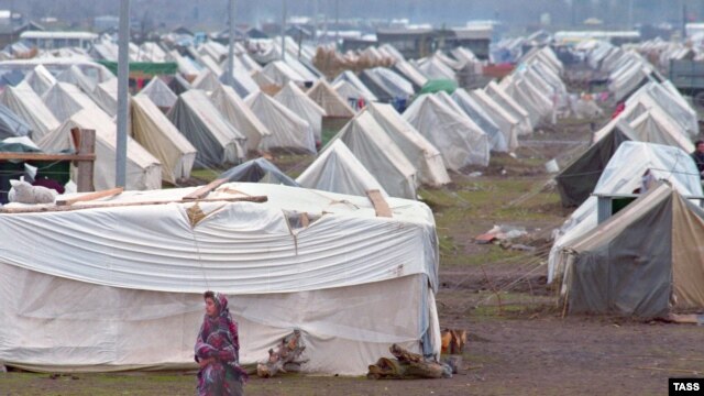 Many of the hundreds of thousands of Azeris displaced from Nagorno-Karabakh and the surrounding territories occupied by ethnic Armenian troops continue to live in camps in Azerbaijan.