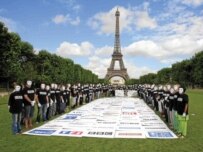 A rally in support of Johnston in Paris in June (Turan)