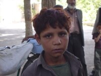 An Afghan child on the streets of Kabul (RFE/RL)