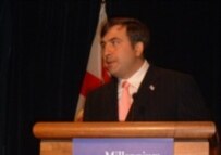 Georgian President Mikhail Saakashvili in September (RFE/RL)