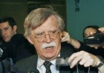 U.S. Ambassador John Bolton at an unscheduled press conference at the United Nations, March 8 (epa)