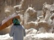 A tourist at Persepolis this summer (Fars)
