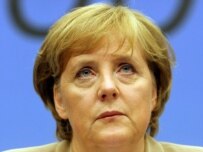 German Chancellor Angela Merkel at an EU news conference on June 21 (epa)