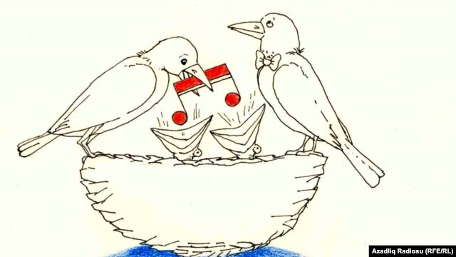 Azerbaijan --" Eurovision," by cartoonist Rashid Sherif.