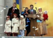President Yushchenko with his family