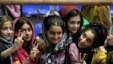 Supporters of presidential hopeful Ali Akbar Velayati attend a campaign rally in Tehran on June 12.