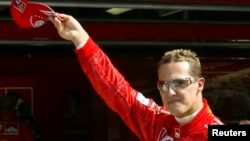 Then-Formula One world champion driver Michael Schumacher of Germany in a 2004 photo