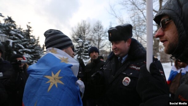 Полиция на акции "Единства равных"