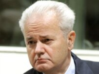 Slobodan Milosevic pictured in court in August 2004 (epa)