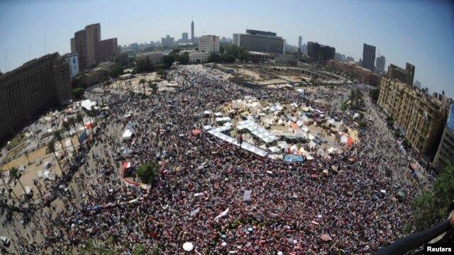 تظاهرات مخالفان محمد مرسی در میدان تحریر قاهره