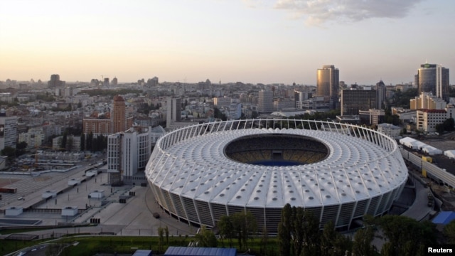 Kyiv's recently renovated Olympic Stadium