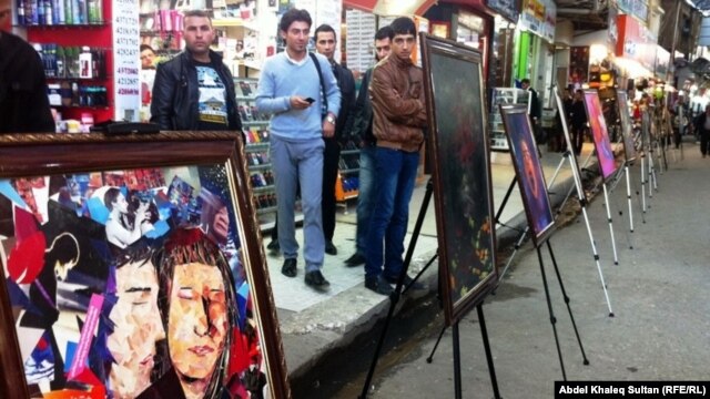 The exhibition is intended to bring the issue of violence against women out into the open.