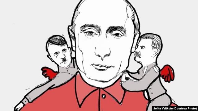 Путин и его советчики. Рисунок Йолиты Вайткуте