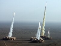 Iranian missiles being tested during exercises in November 2006 (Fars)