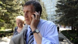 German doctor Lutz Harms outside the hospital in Kharkiv