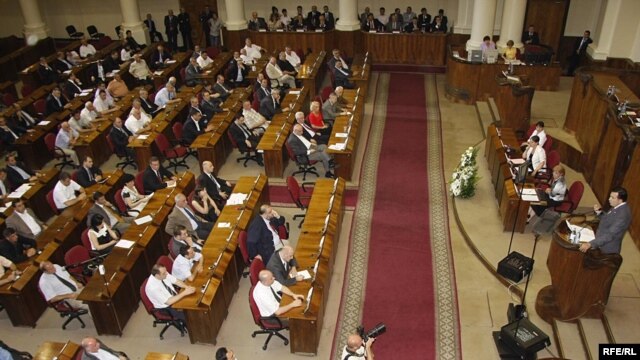 მიხეილ სააკაშვილის გამოსვლა პარლამენტში
